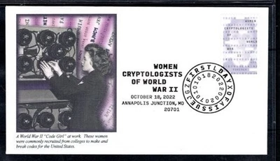 US Sc #5738, Women's Cryptologist of WWII,  Fleetwood FD Cancel Annapolis Jct MD - Image 1 of 2