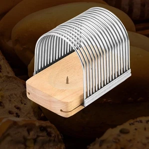 Affettatrice per Pane in Acciaio Inox - Affettatrice per Pane Fatto in Casa - Cucina Cottura - Foto 1 di 9