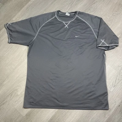 Camisa seca Nike Sphere para hombre talla XL gris manga larga Swoosh elástica Foto 1 de 4
