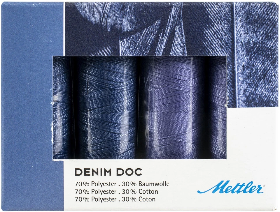Mettler Denim Doc Thread Kit 4/Pkg- - DENIMDOC - Bild 1 von 1