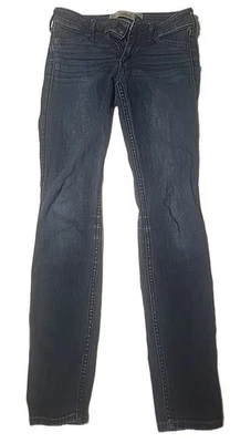 Винтажные леггинсы для девочек Hollister Jean W23 L27. Синий джинсовой ткани / темно Wqsh подержанный - Изображение 1 из 4