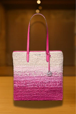 Michael Kors The Michael Bag Large Handbag Purse Shoulder Tote Dragonfruit Women - Image 1 of 4