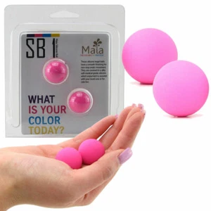Maia Silicone Kegel Balls Neon Pink Ben Wa Balls Weighted Kegal Exercise Tighten - Picture 1 of 9