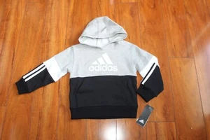 NWT BOYS ADIDAS SZ 4 HOODIE BLACK - Picture 1 of 3