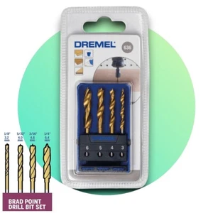 Dremel 636 Set di punte per trapano per legno 3, 4, 5, 6 mm rivestimento in titanio - 26150636JA - Foto 1 di 3