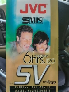 JVC VHS Tapes Brand New Sealed Professional Master 6hrs Each SVHS SV120 - Picture 1 of 5