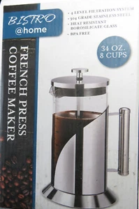 BISTRO French Press Coffee Maker 34 oz (8 Cups) - Picture 1 of 4