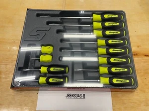 Snap-on Tools NEW 12pc HI-VIZ Soft Grip Combination Screwdriver Set SGDX120BHV - Bild 1 von 12