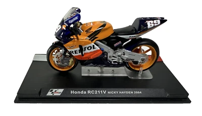 MODELLINO MOTO DIECAST HONDA RC211V NICKY HAIDEN 2004 1/24 - Immagine 1 di 4