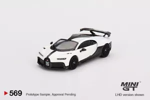 (In magazzino) Modellino auto Mini GT #569 1:64 Bugatti Chiron Pur Sport bianco pressofuso - Foto 1 di 3