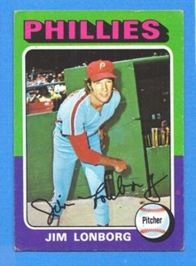 1975 Topps #94 Jim Lonborg VG+ Phillies