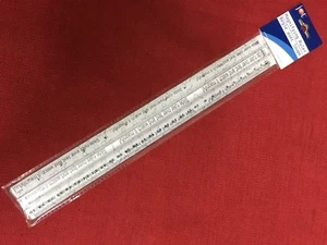 REGLA DE AUMENTO JOT 12 PULGADAS (30 cm) REGLAS DE PLÁSTICO TRANSPARENTE - Imagen 1 de 1