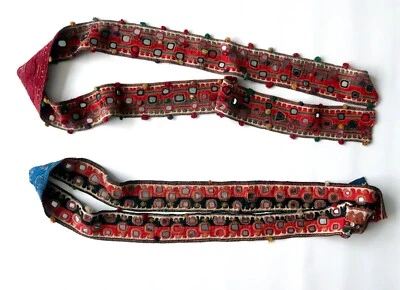 Sash or belt Banjara community, Saurashtra, India - 200 and 180cm Tribal textile - image 1 of 4