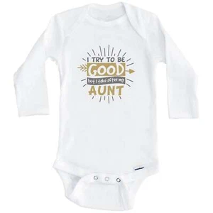 I Try To Be Good But I Take After My Aunt Funny Niece Nephew Baby Bodysuit - Picture 1 of 2