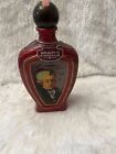 Vintage 1970 Jim Beam Mozart Collectora Liquor Red Bottle, Decanter