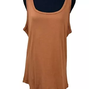A New Day NWT Brown Slim Fit Sleeveless Tank Top Size XXL - Picture 1 of 9