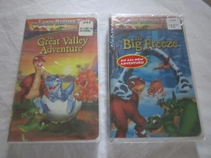 2 LAND BEFORE TIME VHS Videos #2 Great Valley Adventure & #8 Big Freeze NEW - Picture 1 of 1