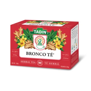 Tisana Tadin Bronco. Miscela di menta piperita, eucalipto e zenzero. 24 sacchetti. 1,01 oz - Foto 1 di 5
