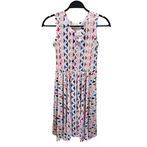 Dot Dot Smile NEW Big Girls Size 12/14 Abstract Triangle Print Tank Twirl Dress - Picture 1 of 6