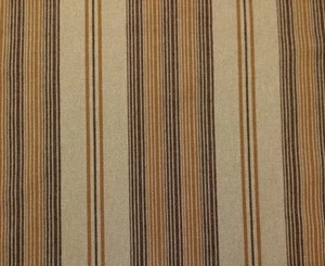 TELA TEJIDA JACQUARD JACQUARD A RAYAS DURIAN MARRÓN FUDGE POR YARDA 54"W - Imagen 1 de 5