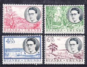 Ruanda-Urundi belga 1955 Mi#152-155 come nuovo incernierato - Foto 1 di 1