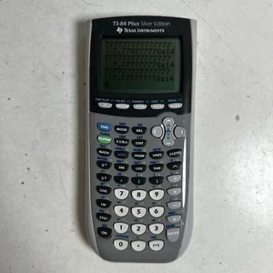 Texas Instruments TI-84 Plus Silver Edition Gray Graphing Calculator Guidebook - Picture 1 of 10