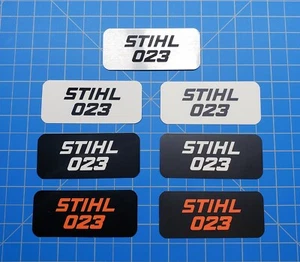 Vinyl Sticker for Stihl 023 Shroud Badge "Full Vinyl Overlay" - Picture 1 of 11