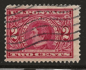 US Scott #370, Single 1909 Seward 2c FVF Used - Picture 1 of 1