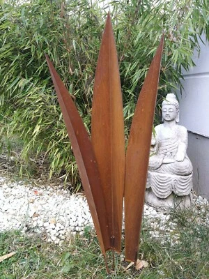 Edelrost Gartenstecker Gartenskulptur GartenFigure H80 72 64cm inset 031570-1 - Bild 1 von 4