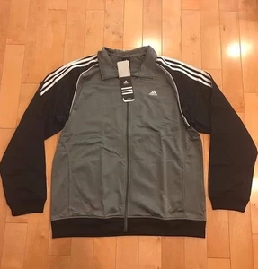 ADIDAS LAYUP TRAININGSJACKE GRAU SCHWARZ NEU Neu mit Etikett Größe M P59780 A - Bild 1 von 5
