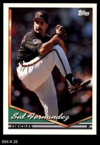 1994 Topps Traded #28 Sid Fernandez T Orioles 8 - NM/MT - Picture 1 of 2