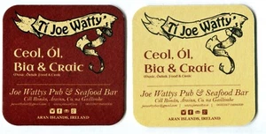 JOE WATTYS PUB & BAR Aran Inseln IRLAND BIERDECKEL UNTERSETZER SOUS-BOCK - Bild 1 von 3