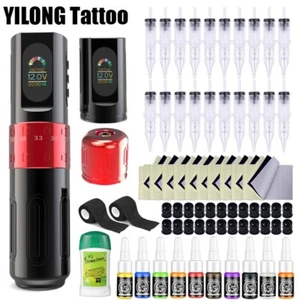 Professional Coreless Motor 6-Speed Stroke Tattoo Gun Machine Pen Kit 1500mAh - Picture 1 of 5