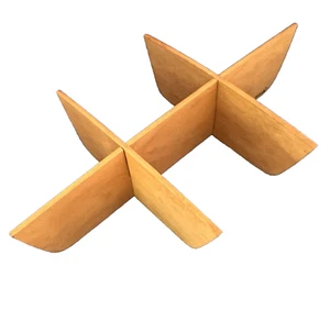 Juego divisor madera Longaberger Woodcrafts 3 piezas ver fotos para medidas - Imagen 1 de 7