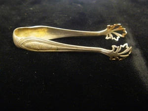 PINZAS DE AZÚCAR ANTIGUAS WATSON CO. PLATA MONOGRAMA 22 gr - Imagen 1 de 5