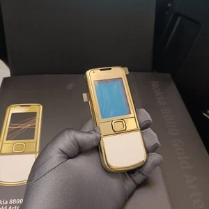 RARE NEW Nokia 8800 Gold Arte 8800e White Replacement Cover Housing Covers Cases - Picture 1 of 16