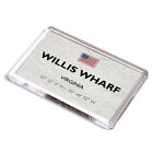 Fridge Magnet - Willis Wharf - Virginia - Usa - Lat/Long
