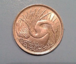 Singapore 5 Cents coin 1967 not magnetic - Picture 1 of 2