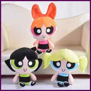 Nuevo 3 piezas/lote 20 cm dibujos animados animé niñas superpoderosas juguetes de peluche linda flor - Imagen 1 de 17