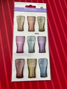 RARE FOUNTAIN DRINKS 3D STICKERS - Forever in Time - FREE SHIPPING - Picture 1 of 1