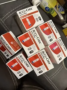 100 Accu-Chek Aviva Plus 100 Diabetic Test Strips Exp 1-2026 mint - Picture 1 of 1