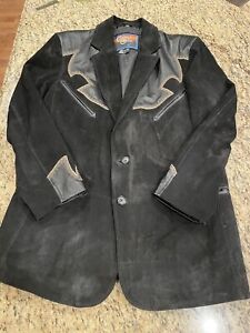 Cripple Creek Women’s Genuine Suede Leather Western  Style Jacket  Black Size M