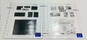 España Hojas Para Sellos 2021 Granfil Completo Suplemento Blanco O Negro Nuevo - Imagen 1 de 9