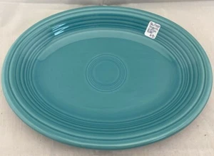 PLATO OVALADO FIESTA TURQUESA 11.5" NUEVO - Imagen 1 de 2