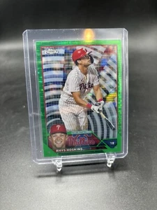 Rhys Hoskins 2023 Topps Chrome #25 Green Sonar Refractor /99 Phillies SP - Picture 1 of 2