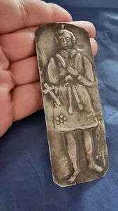 ANTIQUE STERLING SILVER 800 GREEK ORTHODOX CHURCH OFFERING TAMA TAMATA VOTIVE. - Picture 1 of 5