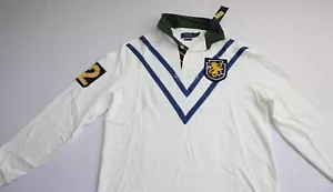 Polo Ralph Lauren Men's Patch Rugby Classic Fit Rugby Jersey in Size M in White - Picture 1 of 3