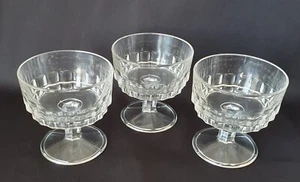 3 x Vintage Luminarc Italy Dessert Ice Cream Sundae Stemmed Dishes - Picture 1 of 9