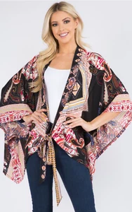 Kimono Jacke Lagenlook Mehrfarbig. Vergleichen @ 99€. - Bild 1 von 8
