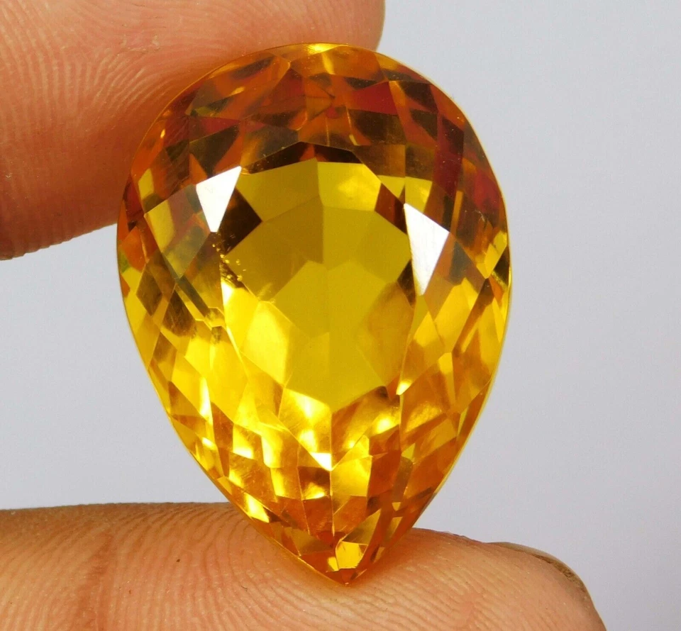Сертифицированный GIE натуральный желтый цейлонский топаз 55,10 карата грушевидная огранка лучший драгоценный камень россыпью - Изображение 1 из 4